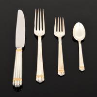 Christofle Aria Gold Flatware Services, 24 Pieces - Sold for $1,187 on 01-29-2022 (Lot 88).jpg